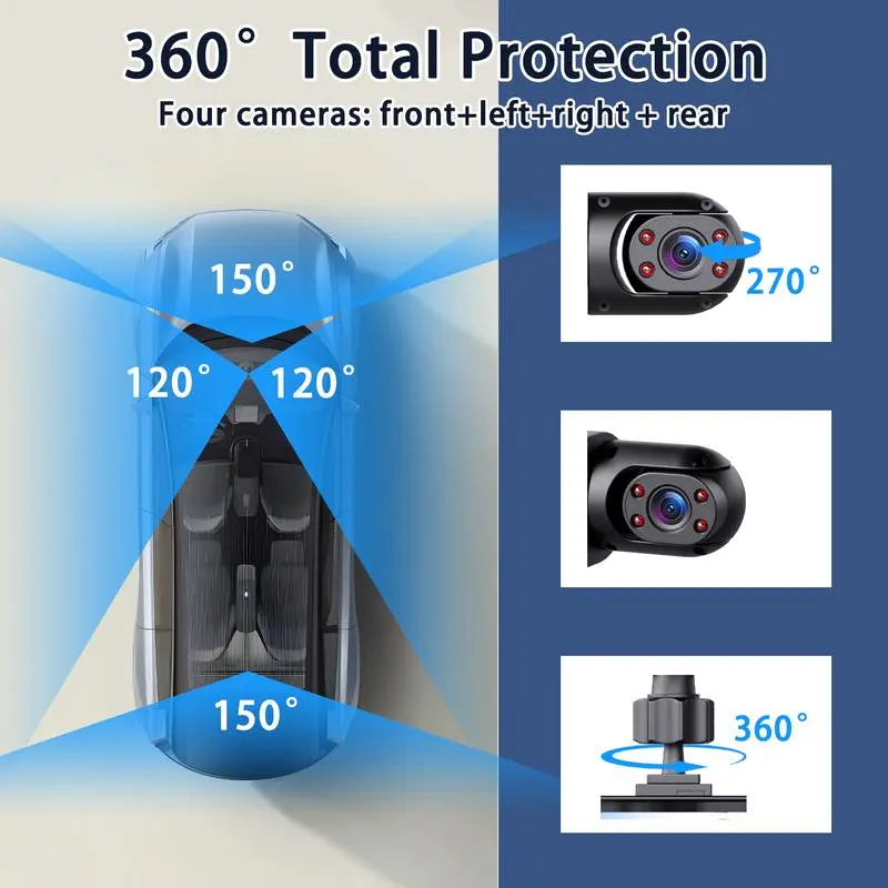 ⏰Last Day Promotion 49% 🔥4 Channel Car Dash Cam