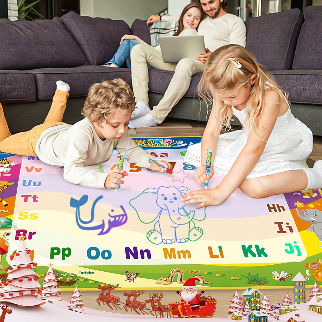 ⏰Last Day Promotion 49% 🔥Cute Cartoon Magic Water Canvas Drawing Mat