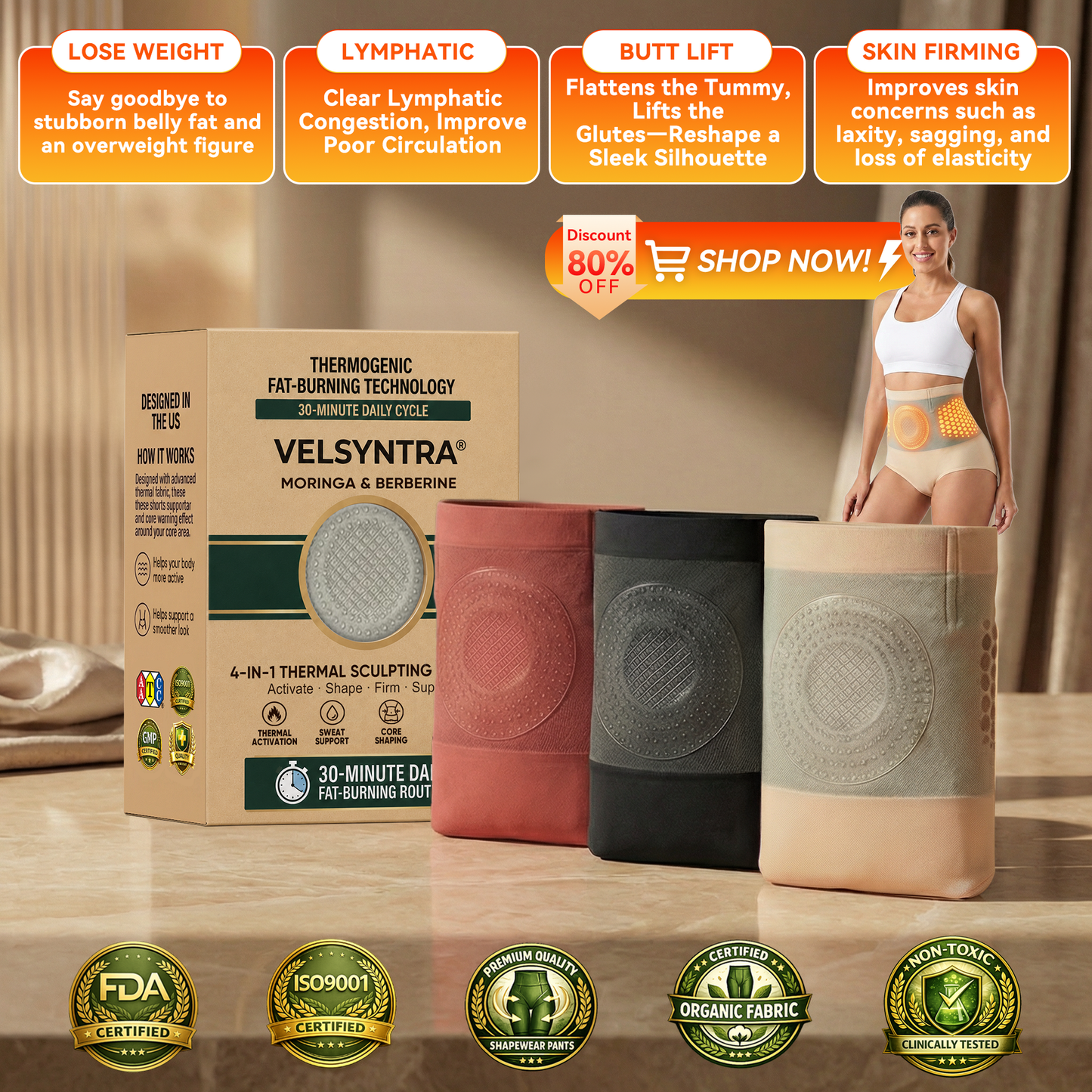 📢𝐎𝐟𝐟𝐢𝐜𝐢𝐚𝐥 𝐁𝐫𝐚𝐧𝐝 𝐒𝐭𝐨𝐫𝐞 |✅VALORSUSA® 2026 MORINGA & BERBERINE 4-IN-1 THERMAL SCULPTING SHORTS