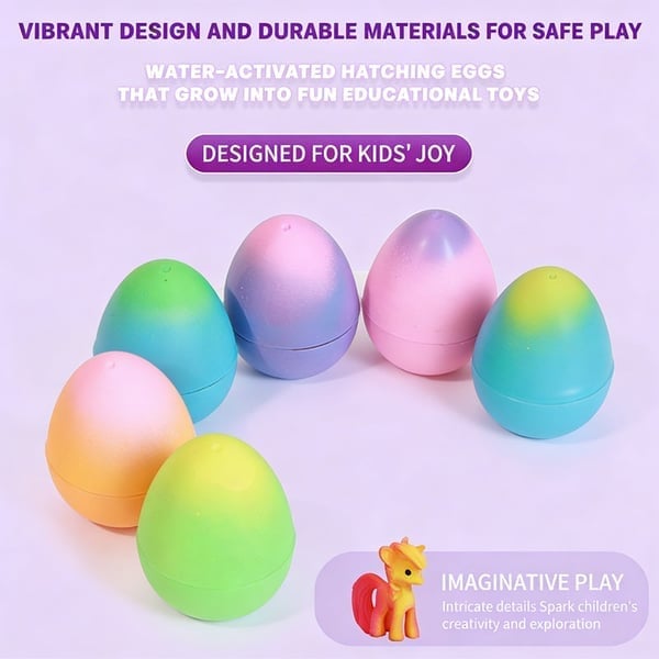 🦄 Magical Hatching Unicorn Eggs (6-Pack)