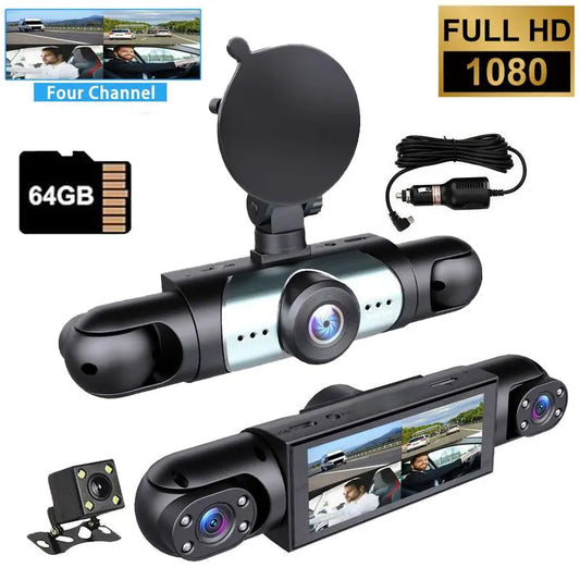 ⏰Last Day Promotion 49% 🔥4 Channel Car Dash Cam