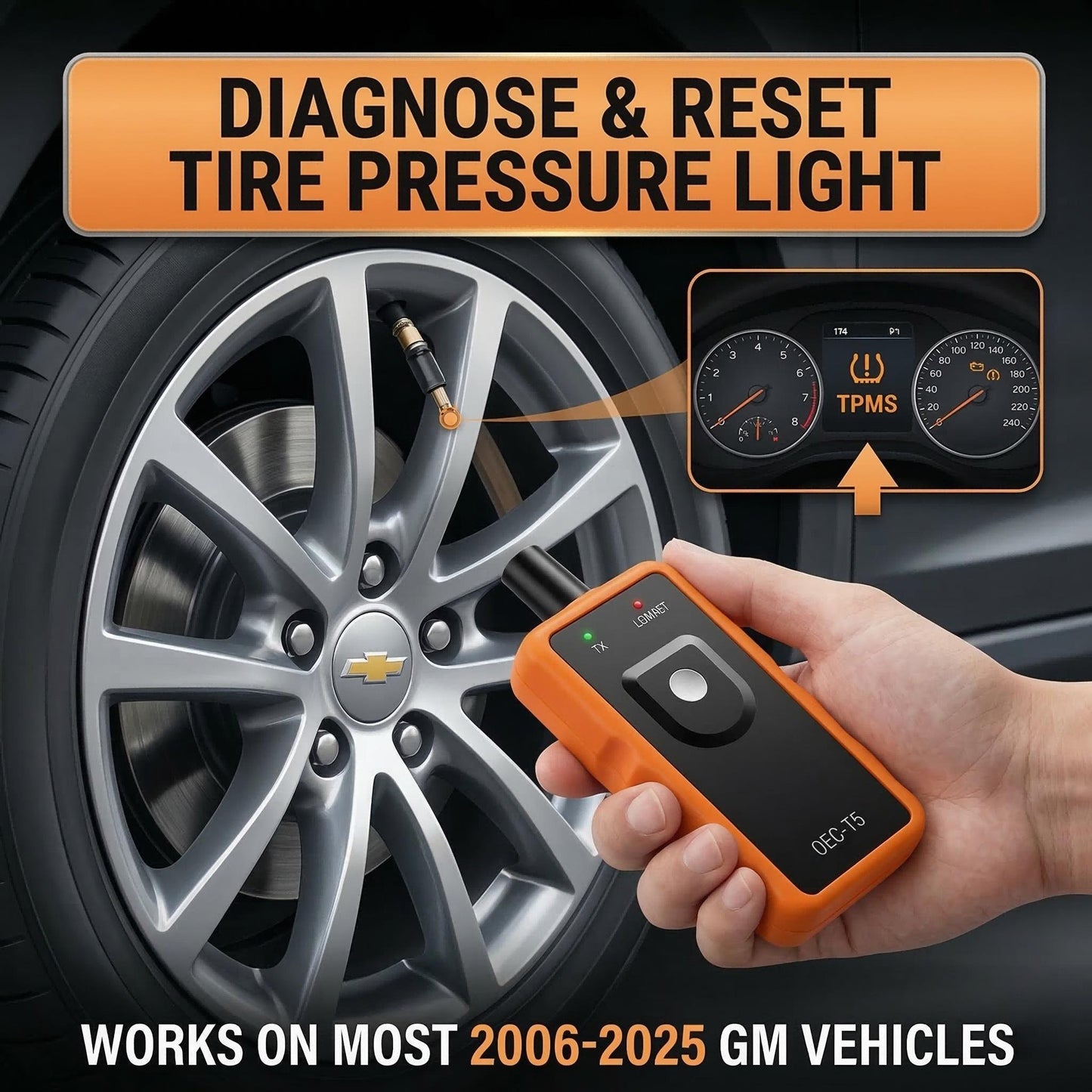🚗 Reset Your Tire Pressure Sensors In Minutes-GM TPMS Reset Tool