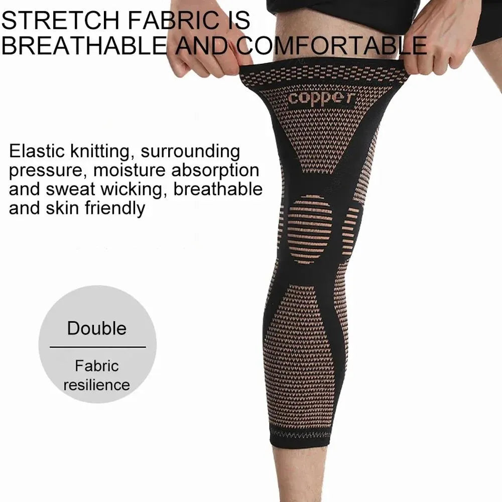 🔥【Buy 1 Get 1 Free(Two pairs)】🏆Copper Compression Leg Sleeves 20-30mmHg for Pain Relief, Calf Support & Recovery-FO