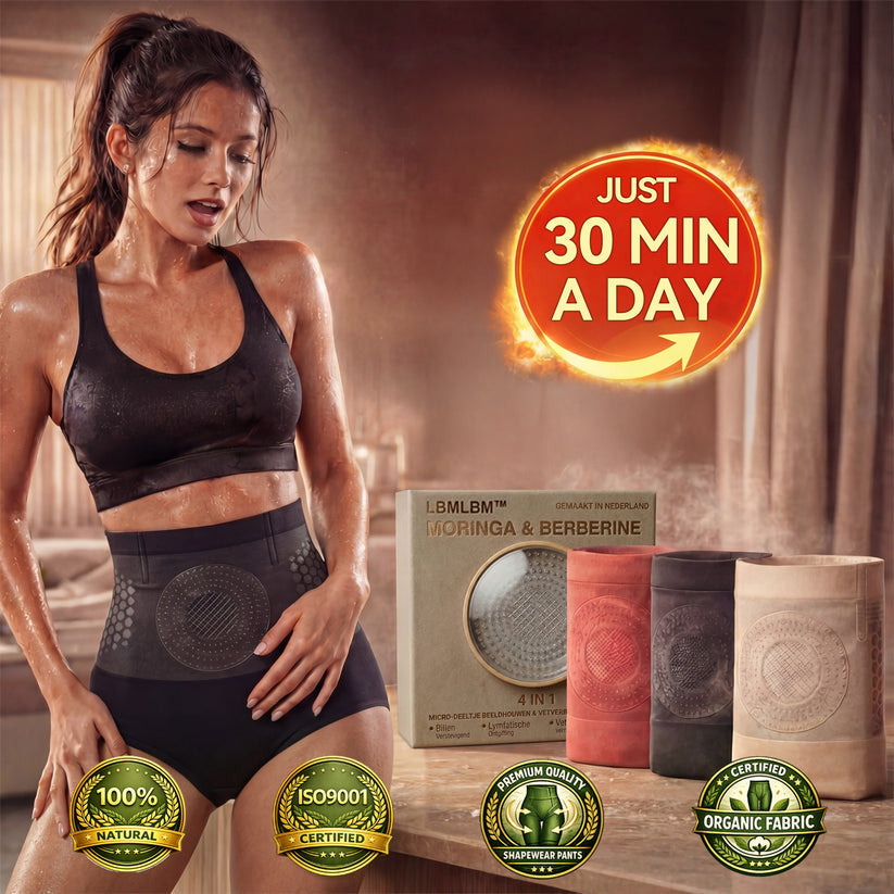 LBMLBM™ 𝐌𝐨𝐫𝐢𝐧𝐠𝐚 & 𝐁𝐞𝐫𝐛𝐞𝐫𝐢𝐧𝐞 4‑In‑1 Micro‑Particle Sculpting & Fat‑Burn Shorts