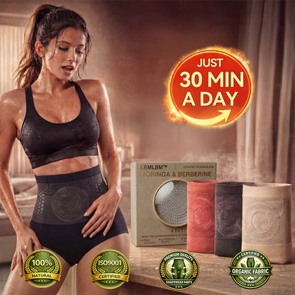 LBMLBM™ 𝐌𝐨𝐫𝐢𝐧𝐠𝐚 & 𝐁𝐞𝐫𝐛𝐞𝐫𝐢𝐧𝐞 4‑In‑1 Micro‑Particle Sculpting & Fat‑Burn Shorts