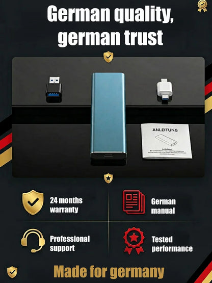 [Multi-device compatibility] Portable high-speed solid-state drive