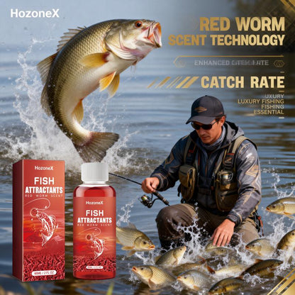 🐟【Crazy Pull & Explosive Protection】 Concentrated Red Worm Fishing Liquid, Strong Fish Attraction, Rapid Nesting & Fish Gathering, Universal Small Additive for Wild Fishing & Black Pits-8SA8
