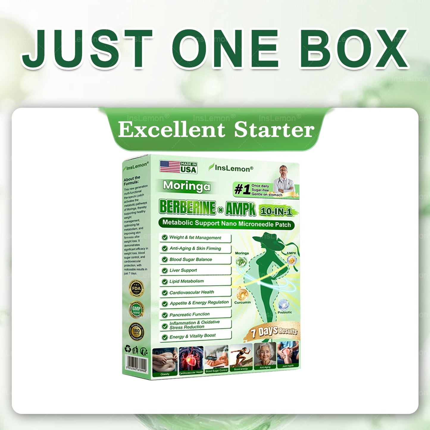 𝐅𝐃𝐀 𝐑𝐞𝐠𝐢𝐬𝐭𝐞𝐫𝐞𝐝 & 𝐆𝐌𝐏 𝐂𝐞𝐫𝐭𝐢𝐟𝐢𝐞𝐝 🌱|𝐈𝐧𝐬𝐋𝐞𝐦𝐨𝐧® 𝗠𝗼𝗿𝗶𝗻𝗴𝗮 × 𝗕𝗲𝗿𝗯𝗲𝗿𝗶𝗻𝗲 × 𝗔𝗠𝗣𝗞 𝟭𝟬-𝗶𝗻-𝟭 𝗠𝗲𝘁𝗮𝗯𝗼𝗹𝗶𝗰 𝗦𝘂𝗽𝗽𝗼𝗿𝘁 𝗡𝗮𝗻𝗼 𝗠𝗶𝗰𝗿𝗼𝗻𝗲𝗲𝗱𝗹𝗲 𝗣𝗮𝘁𝗰𝗵🇺🇸(𝐉𝐮𝐬𝐭 𝐨𝐧𝐜𝐞 𝐚 𝐝𝐚𝐲, 𝐯𝐢𝐬𝐢𝐛𝐥𝐞 𝐜𝐡𝐚𝐧𝐠𝐞𝐬 𝐢𝐧 𝟕 𝐝𝐚𝐲𝐬） ✅ 𝐅𝐨𝐫 𝐨𝐛𝐞𝐬𝐢𝐭𝐲, 🅛🅞🅞🅢🅔 🅢🅚🅘🅝,𝐝𝐢𝐚𝐛𝐞𝐭𝐞𝐬, 𝐬𝐥𝐞𝐞𝐩 𝐚𝐩𝐧𝐞𝐚, 𝐣𝐨𝐢𝐧𝐭 𝐢𝐬𝐬𝐮𝐞𝐬, 𝐚𝐧𝐝 𝐦𝐨𝐫𝐞