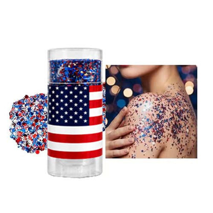 ✨🇺🇸 Patriotic Glitter Stick For July 4th,🎇  Waterproof  Glitter Body Stick