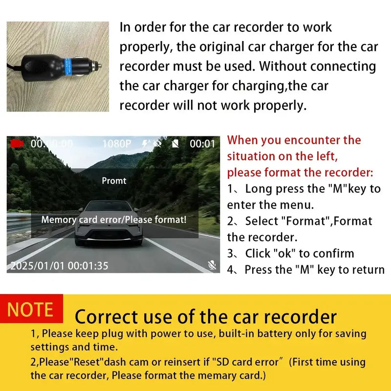 ⏰Last Day Promotion 49% 🔥4 Channel Car Dash Cam