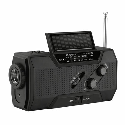 Self-Powered Weather Alert & 2000mAh Power Bank Radio 🔥