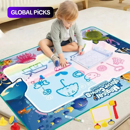 ⏰Last Day Promotion 49% 🔥Cute Cartoon Magic Water Canvas Drawing Mat