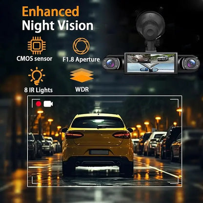 ⏰Last Day Promotion 49% 🔥4 Channel Car Dash Cam