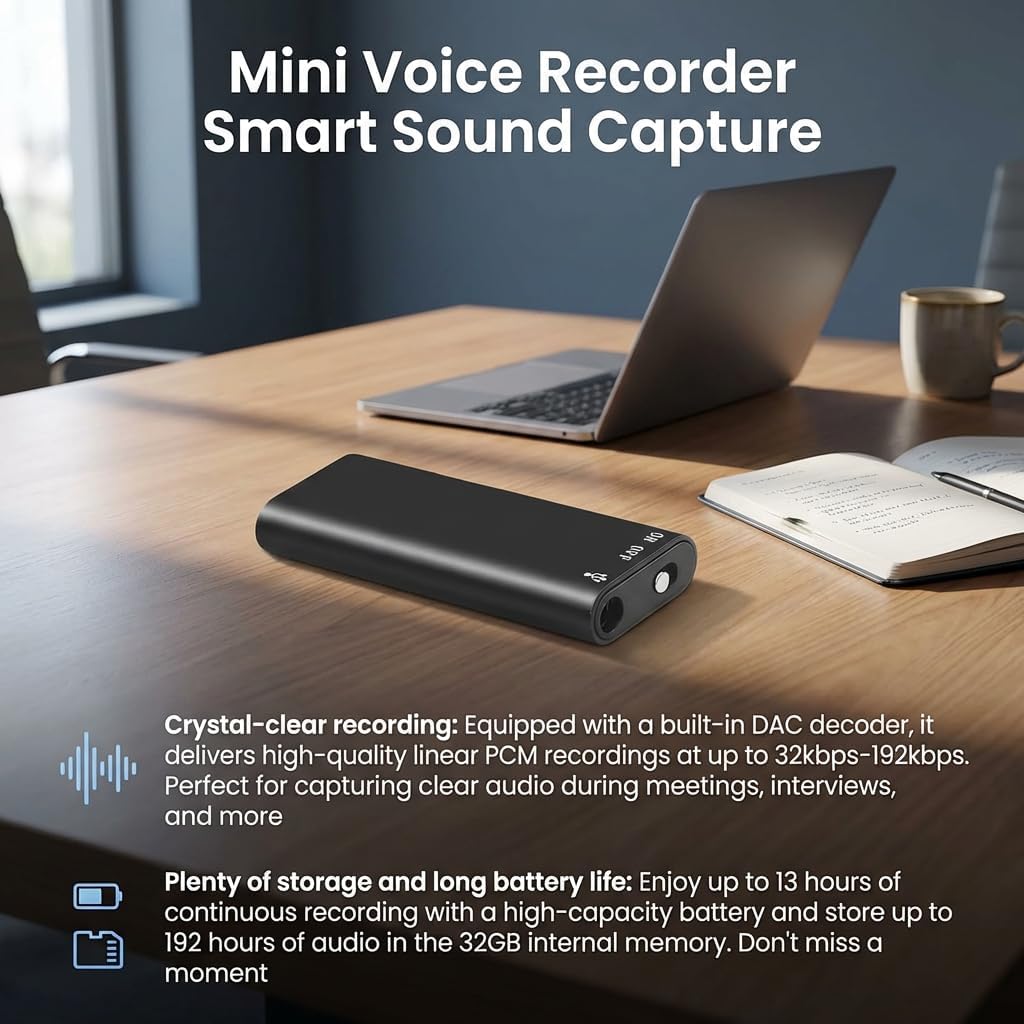 ⏰Last Day Promotion 49% 🔥Secret Spy Recorder: Professional High-Speed Audio Device