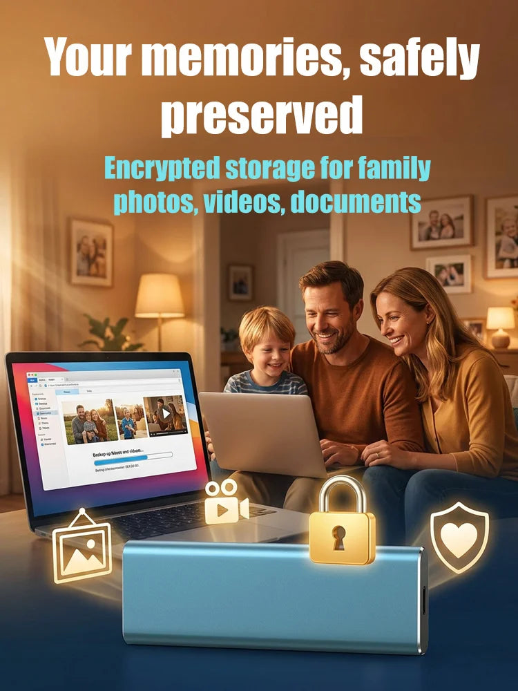[Multi-device compatibility] Portable high-speed solid-state drive