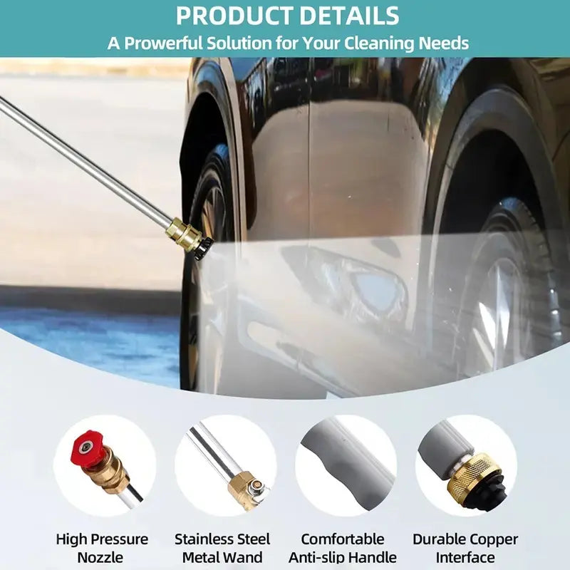 🔥LAST DAY 55% OFF - Jet Nozzle Power Washer for Garden Hose