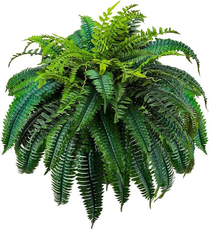 🔥 Mother’s Day Flash Sale 🌱 UV Resistant Ferns Artificial Plants Large for Planters, Office & Home Decor, Outdoor & Indoor