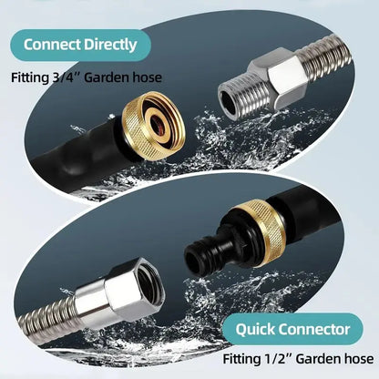 🔥LAST DAY 55% OFF - Jet Nozzle Power Washer for Garden Hose