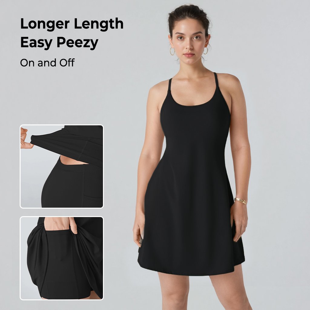 Athletic Dress with Unique Built-in Shorts