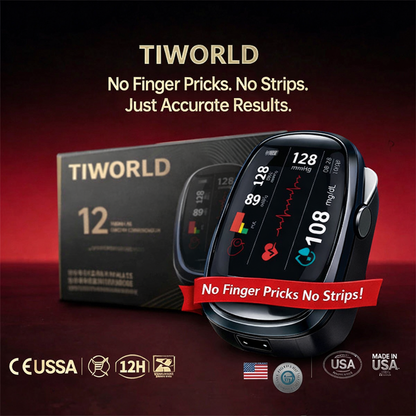 🔥Final 2 Hours : Only Limited Stock Left🏆TIWORLD™ Non-Invasive Blood Glucose Meter 99.9% Accuracy （Mayo Clinic Recommended）