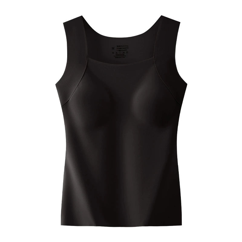 U Neck Shapewear Built-in Bra Tank