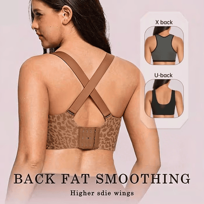 Super Firming Leopard Print Jelly  Bra | Women Wirefree Bras 👍No More Sagging Breasts