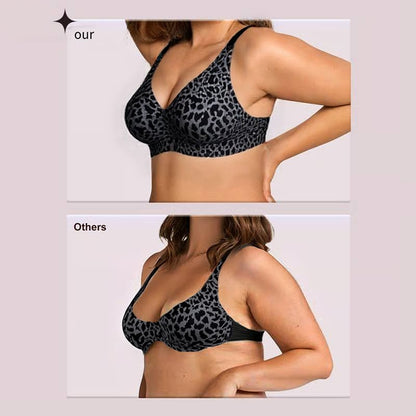 Super Firming Leopard Print Jelly  Bra | Women Wirefree Bras 👍No More Sagging Breasts