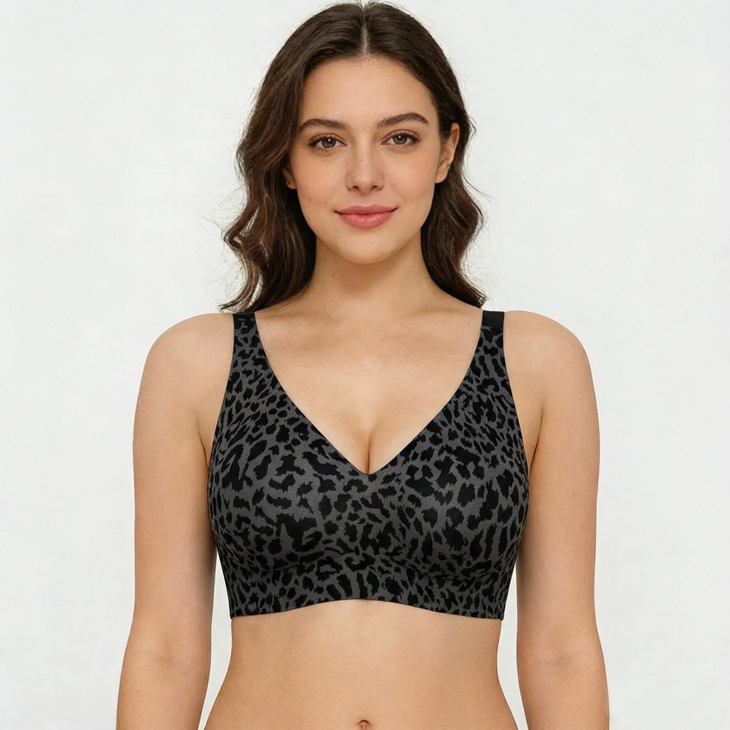 Super Firming Leopard Print Jelly  Bra | Women Wirefree Bras 👍No More Sagging Breasts