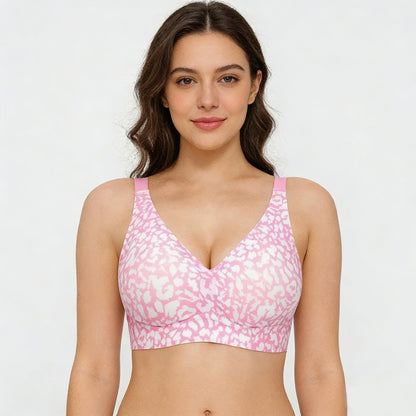Super Firming Leopard Print Jelly  Bra | Women Wirefree Bras 👍No More Sagging Breasts