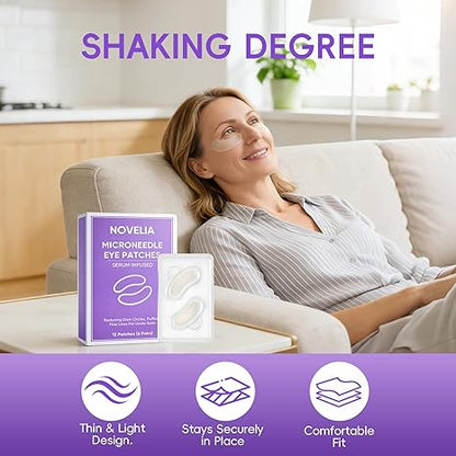 👁️ WAKE UP LOOKING YEARS YOUNGER Hyaluronic Acid Microneedle Eye Mask
