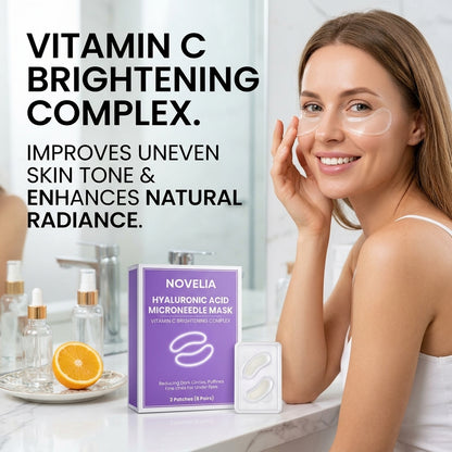 👁️ WAKE UP LOOKING YEARS YOUNGER Hyaluronic Acid Microneedle Eye Mask