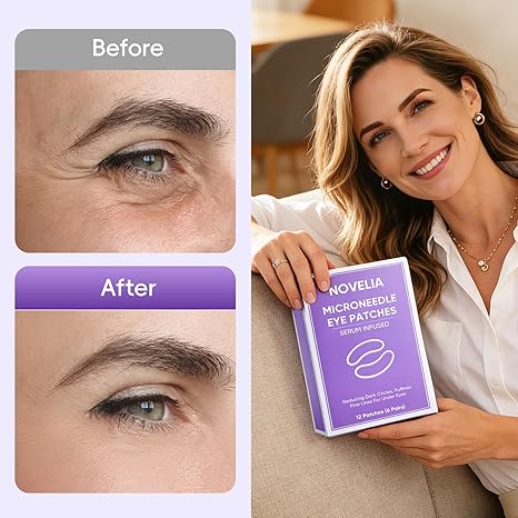 👁️ WAKE UP LOOKING YEARS YOUNGER Hyaluronic Acid Microneedle Eye Mask