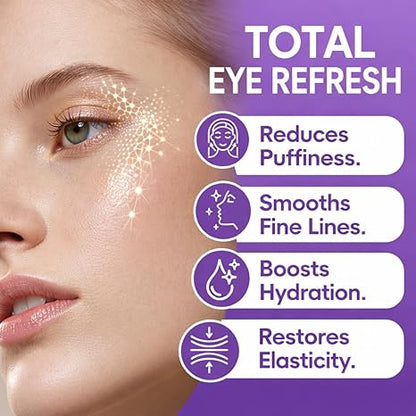 👁️ WAKE UP LOOKING YEARS YOUNGER Hyaluronic Acid Microneedle Eye Mask