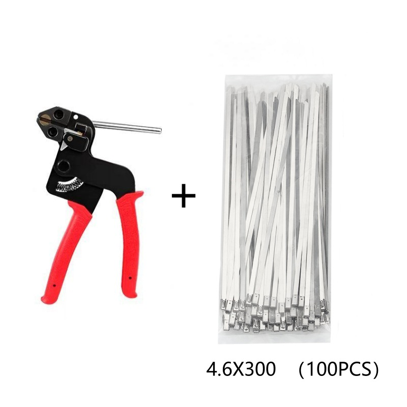 🔥Stainless Steel Cable Tie Gun with Metal Zip Ties