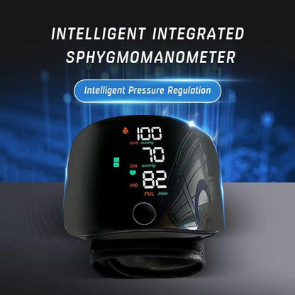 HD LED Display Portable Wrist Blood Pressure Monitor - Perfect Gift for You & Family