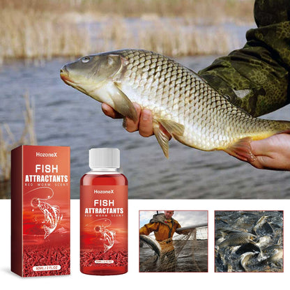 🐟【Crazy Pull & Explosive Protection】 Concentrated Red Worm Fishing Liquid, Strong Fish Attraction, Rapid Nesting & Fish Gathering, Universal Small Additive for Wild Fishing & Black Pits-8SA8