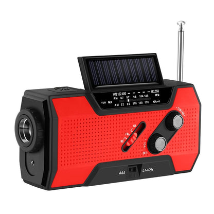Self-Powered Weather Alert & 2000mAh Power Bank Radio 🔥