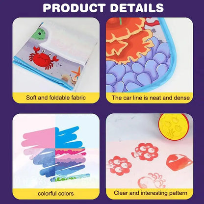 ⏰Last Day Promotion 49% 🔥Cute Cartoon Magic Water Canvas Drawing Mat