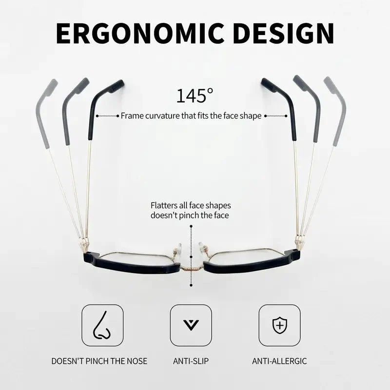 Dual Focus Anti Blue Light Glasses, All-Day Comfort Wear Without Dizziness for Men & Women-OKN