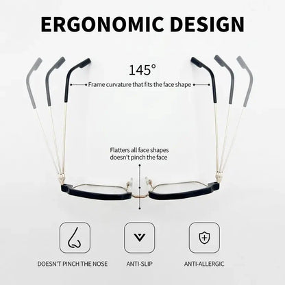 Dual Focus Anti Blue Light Glasses, All-Day Comfort Wear Without Dizziness for Men & Women-OKN