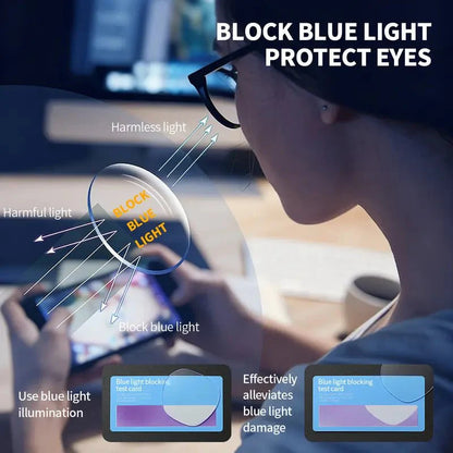 Dual Focus Anti Blue Light Glasses, All-Day Comfort Wear Without Dizziness for Men & Women-OKN