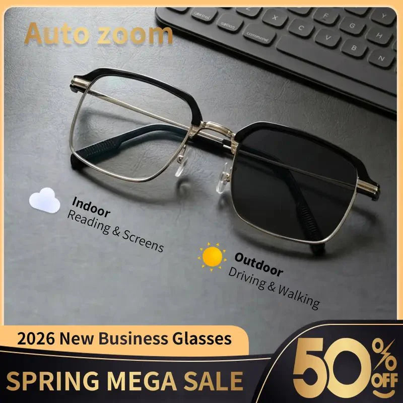 Dual Focus Anti Blue Light Glasses, All-Day Comfort Wear Without Dizziness for Men & Women-OKN