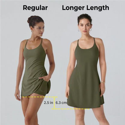 Athletic Dress with Unique Built-in Shorts