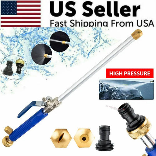 Jet Nozzle Power Washer for Garden Hose, Includes 2 High-Pressure Nozzles and Quick Connectors