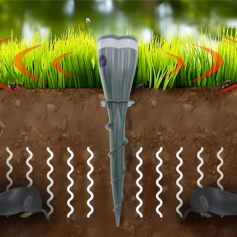 This season's sales offer a 50% discount 🌸Solar-powered waterproof spiral rodent repellent device