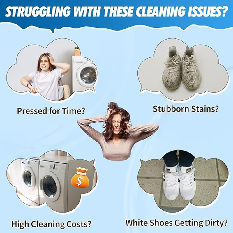 🏆Hot Sale Buy 3 Get 2 Free⏳Universal Portable No-Rinse Foam Cleaner for Shoes