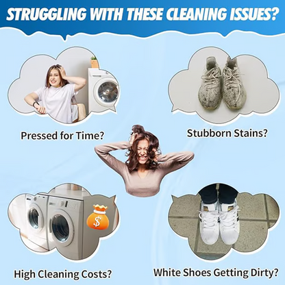 🏆Hot Sale Buy 3 Get 2 Free⏳Universal Portable No-Rinse Foam Cleaner for Shoes
